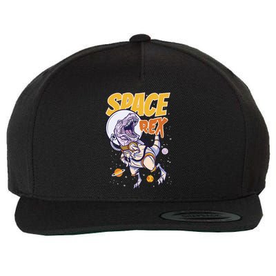 Space Rex Dinosaur Galaxy Wool Snapback Cap