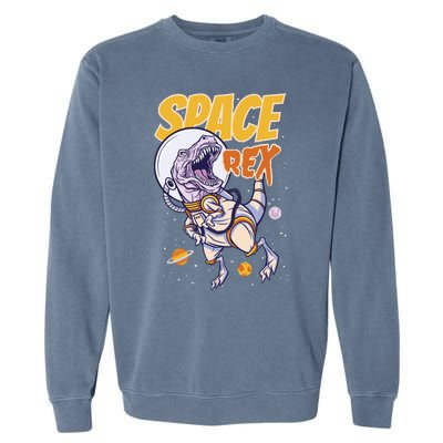 Space Rex Dinosaur Galaxy Garment-Dyed Sweatshirt