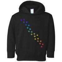 S Rainbow Dog Paws For Dog Lovers And Dog Lovers Vneck Toddler Hoodie