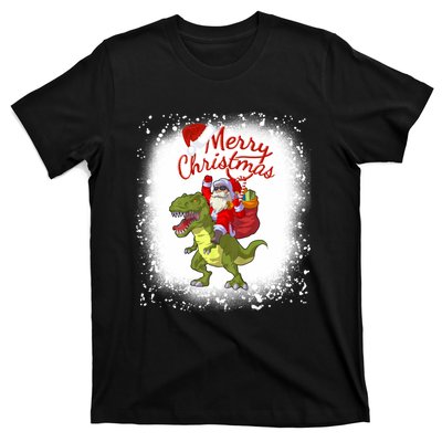 Santa Riding Dinosaur Xmas Mery Christmas Long Sleeve T-Shirt