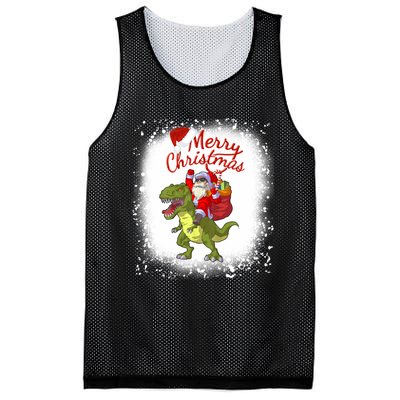 Santa Riding Dinosaur Xmas Mery Christmas Long Sleeve Mesh Reversible Basketball Jersey Tank