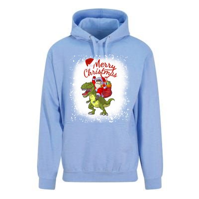 Santa Riding Dinosaur Xmas Mery Christmas Long Sleeve Unisex Surf Hoodie