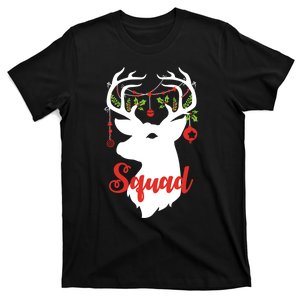 Squad Reindeer Deer Matching Family Group Christmas Gift T-Shirt