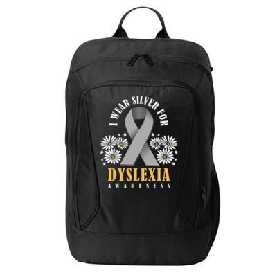 Silver Ribbon Dyslexia Awareness Dyslexia Teacher Dyslexia City Backpack