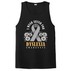 Silver Ribbon Dyslexia Awareness Dyslexia Teacher Dyslexia PosiCharge Competitor Tank