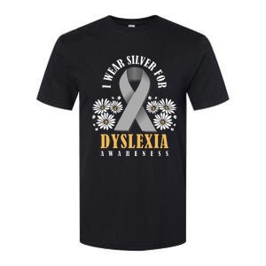 Silver Ribbon Dyslexia Awareness Dyslexia Teacher Dyslexia Softstyle CVC T-Shirt