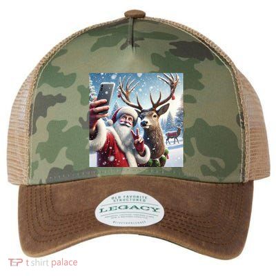 Surprise Rain Deer Selfie Santa Legacy Tie Dye Trucker Hat