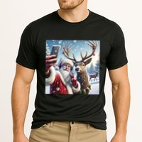 Surprise Rain Deer Selfie Santa Cooling Performance Crew T-Shirt
