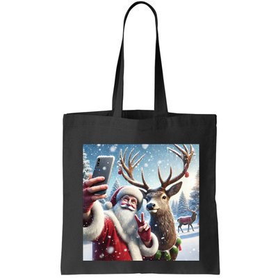 Surprise Rain Deer Selfie Santa Bag