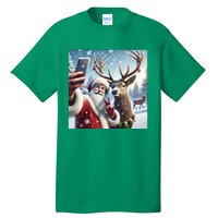 Surprise Rain Deer Selfie Santa Tall T-Shirt