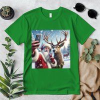 Surprise Rain Deer Selfie Santa Premium T-Shirt