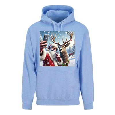 Surprise Rain Deer Selfie Santa Unisex Surf Hoodie