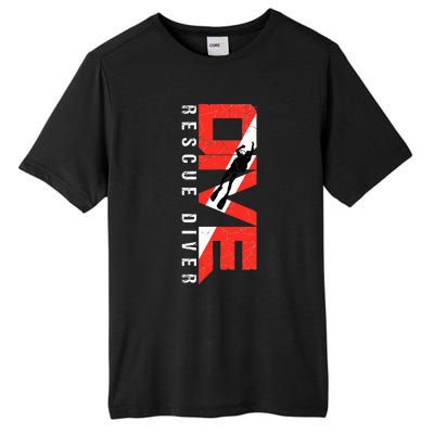 Scuba Rescue Diver For Instructors Students Divers Tall Fusion ChromaSoft Performance T-Shirt