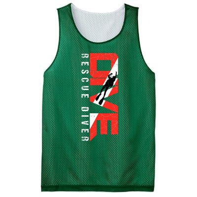 Scuba Rescue Diver For Instructors Students Divers Mesh Reversible Basketball Jersey Tank