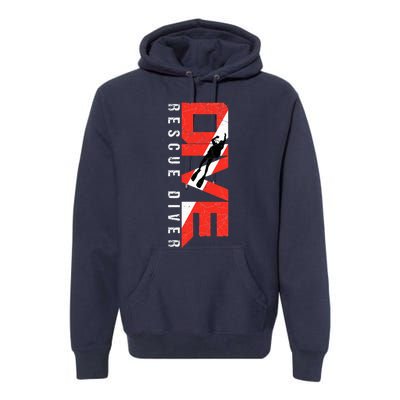 Scuba Rescue Diver For Instructors Students Divers Premium Hoodie