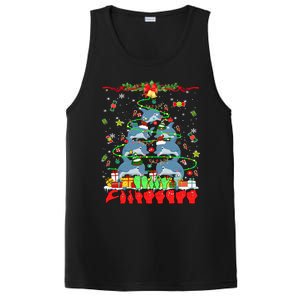 Santa Reindeer Dolphins Xmas Tree Hands Sign Language Gift PosiCharge Competitor Tank