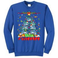 Santa Reindeer Dolphins Xmas Tree Hands Sign Language Gift Tall Sweatshirt