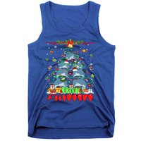 Santa Reindeer Dolphins Xmas Tree Hands Sign Language Gift Tank Top