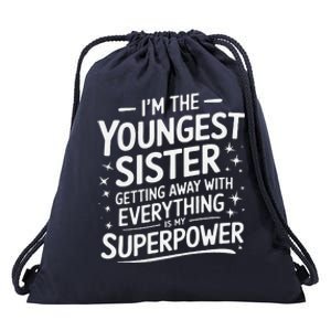 Sister Rules DonT Apply To Me Funny Sibling Drawstring Bag