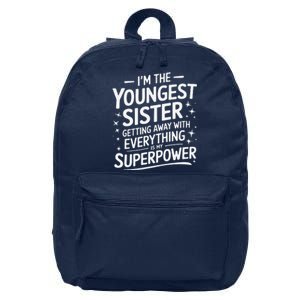 Sister Rules DonT Apply To Me Funny Sibling 16 in Basic Backpack