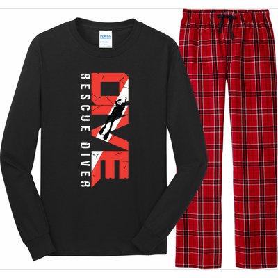 SCUBA Rescue Diver For Instructors Students Divers Long Sleeve Pajama Set