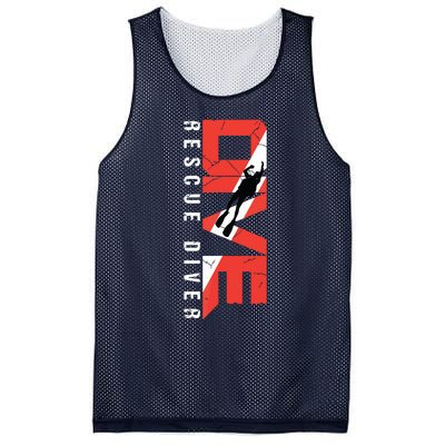 SCUBA Rescue Diver For Instructors Students Divers Mesh Reversible Basketball Jersey Tank