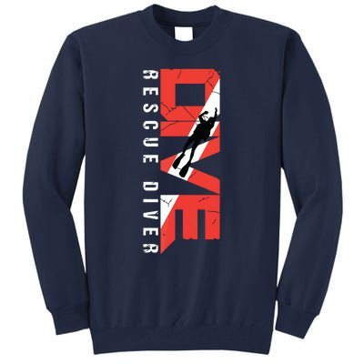 SCUBA Rescue Diver For Instructors Students Divers Tall Sweatshirt