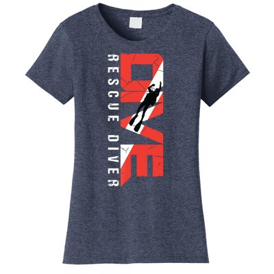 SCUBA Rescue Diver For Instructors Students Divers Women's T-Shirt