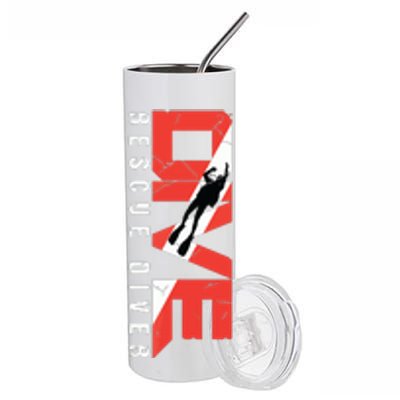 SCUBA Rescue Diver For Instructors Students Divers Stainless Steel Tumbler