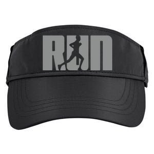 Silhouette Run Design For Runner Marathon Graphic Running Adult Drive Performance Visor