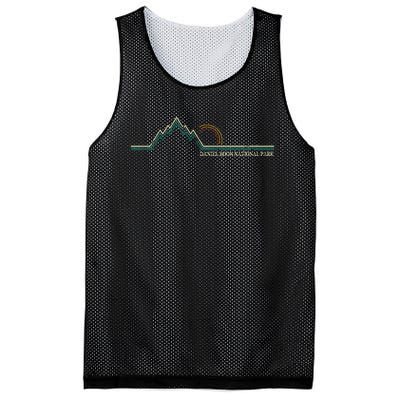 Summer Retro Daniel Boone National Forest Kentucky Mesh Reversible Basketball Jersey Tank