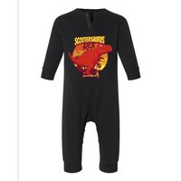 Scootersaurus Rex Dinosaur Infant Fleece One Piece