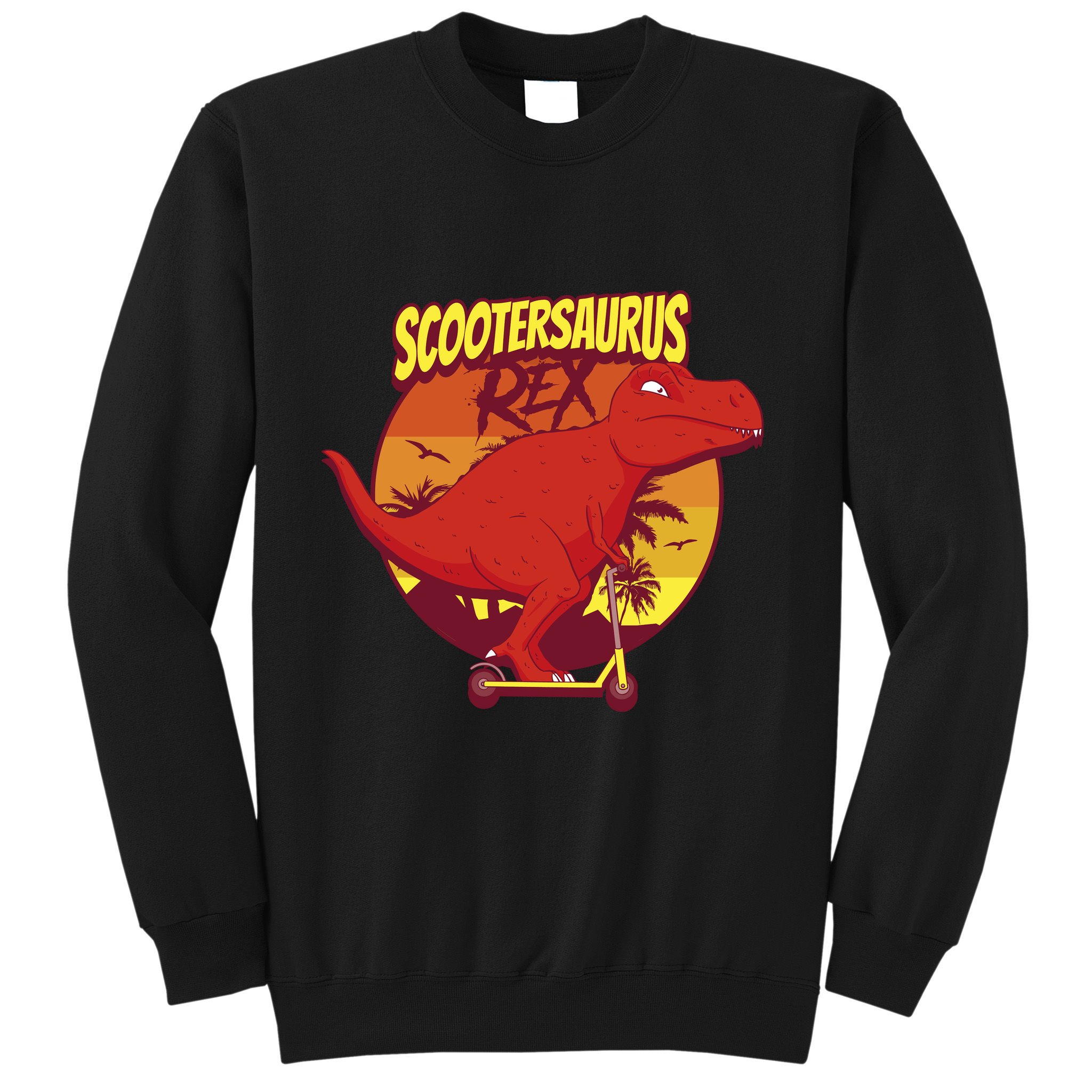 Scootersaurus Rex Dinosaur Sweatshirt
