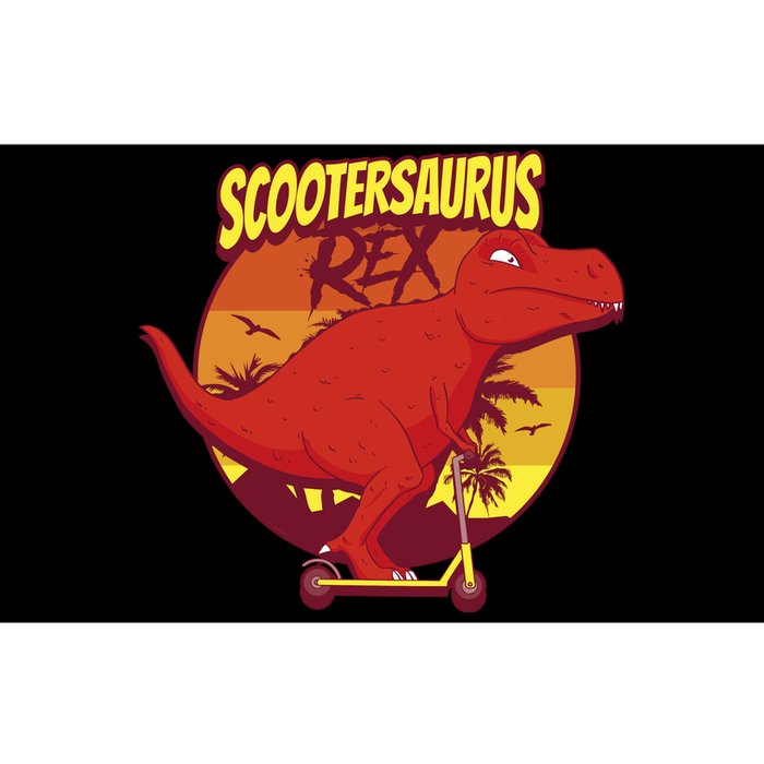 Scootersaurus Rex Dinosaur Bumper Sticker