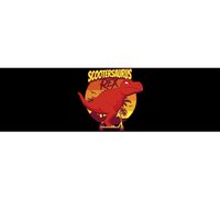 Scootersaurus Rex Dinosaur Bumper Sticker