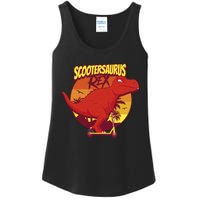 Scootersaurus Rex Dinosaur Ladies Essential Tank