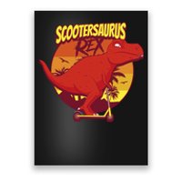 Scootersaurus Rex Dinosaur Poster