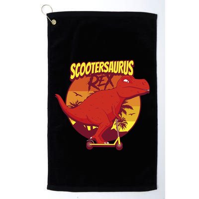 Scootersaurus Rex Dinosaur Golf Towel