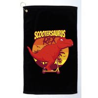Scootersaurus Rex Dinosaur Golf Towel