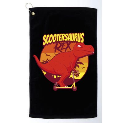 Scootersaurus Rex Dinosaur Platinum Collection Golf Towel