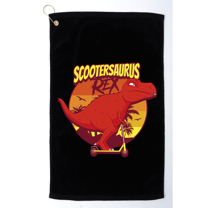 Scootersaurus Rex Dinosaur Golf Towel