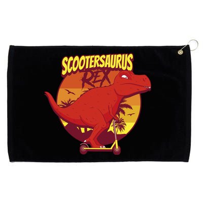 Scootersaurus Rex Dinosaur Grommeted Golf Towel