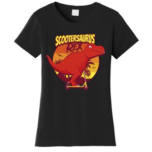 Scootersaurus Rex Dinosaur Women's T-Shirt