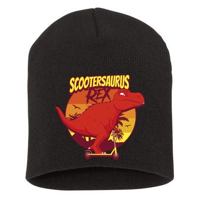 Scootersaurus Rex Dinosaur Short Acrylic Beanie