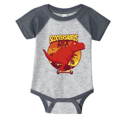 Scootersaurus Rex Dinosaur Infant Baby Jersey Bodysuit