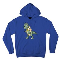 Sloth Riding Dinosaur Autism Awareness Cute Trex Puzzle Gift Hoodie