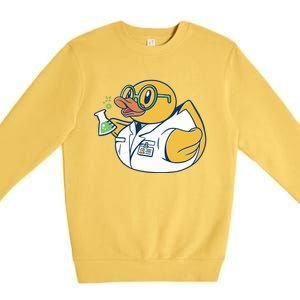 Scientist Rubber Duck Chemist Premium Crewneck Sweatshirt