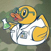 Scientist Rubber Duck Chemist Legacy Tie Dye Trucker Hat