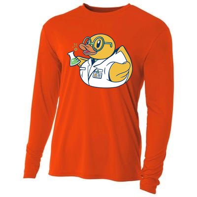 Scientist Rubber Duck Chemist Cooling Performance Long Sleeve Crew