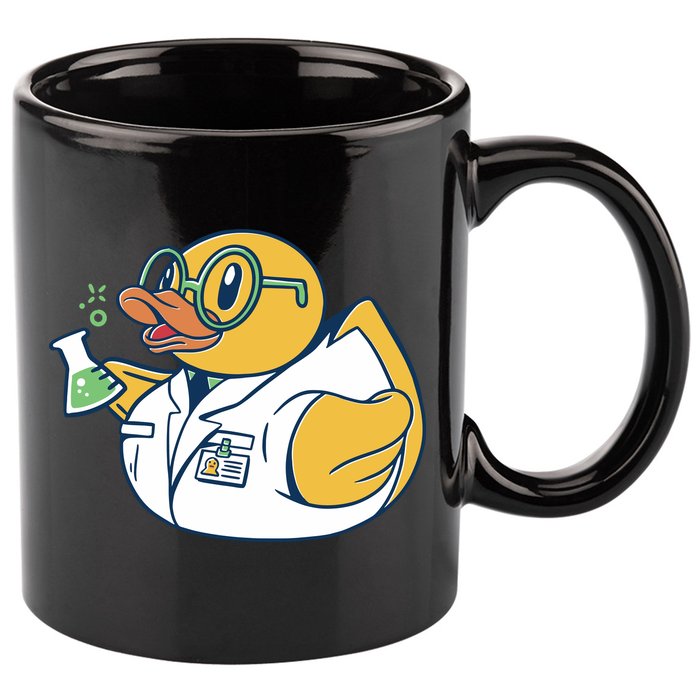 Scientist Rubber Duck Chemist 11oz C Handle Ceramic Mug